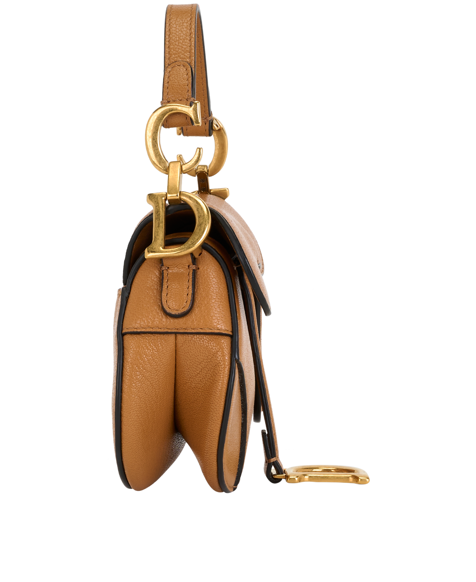 Micro Saddle, &pound;1,150, Handbags, Brown, Leather, Side view